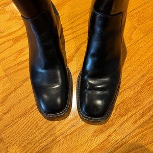 Tory Burch black boots worn twice